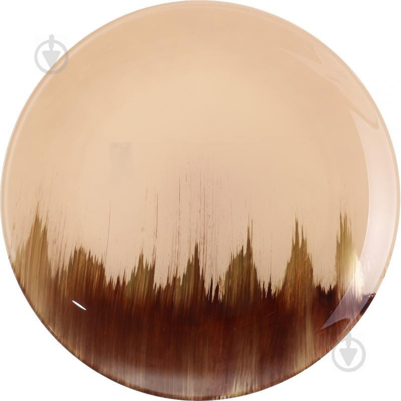 Arda Cam Блюдо ATLAS 32,5X2,5 бежево-коричневый (3629_1907139) - зображення 1