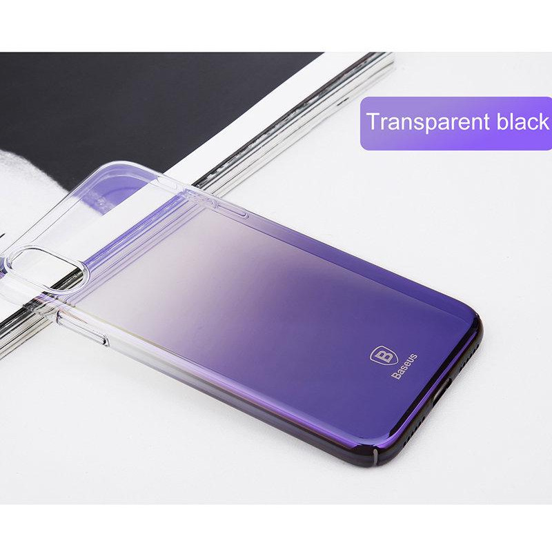 Baseus Glaze Case for iPhone X/XS Transparent Black WIAPIPH8-GC01 - зображення 1