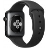COTEetCI Силиконовый ремешок для Apple Watch 42mm (Серия 1/2/3) / 44mm (Серия 4/5/6/SE)  W3 Sport Band Black  - зображення 1