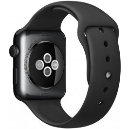 COTEetCI Силиконовый ремешок для Apple Watch 42mm (Серия 1/2/3) / 44mm (Серия 4/5/6/SE)  W3 Sport Band Black 