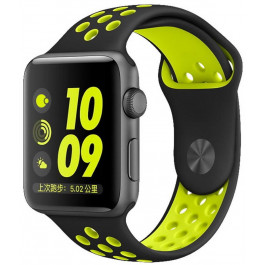 COTEetCI W12 Nike Band Black/Volt (WH5216-BK-YL) for Apple Watch 42mm