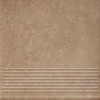 Paradyz Клинкерная плитка Mattone Sabbia Beige Stopnica Prosta 30x30 - зображення 1