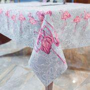 Villa Grazia Скатерть гобеленовая Premium Фламинго 140х140 см (FlamingoMantel-140x140DAC)