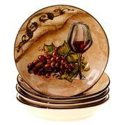 Certified International Набор тарелок глубоких Тосканский Натюрморт 24см 43243-set