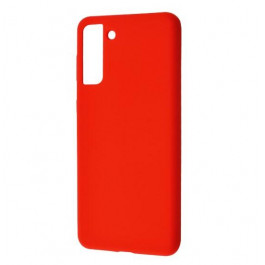 WAVE Full Silicone Cover Samsung Galaxy S21 Ultra red