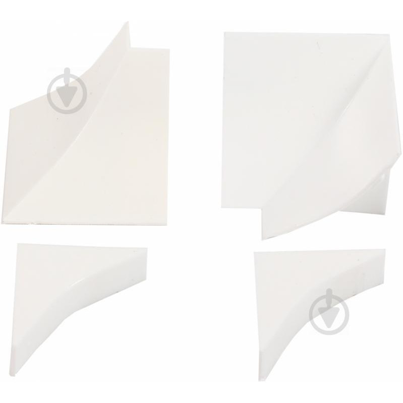 ОМиС Комплект фурнитуры ОМіС к плинтусу для столешницы 100x150 мм белый - зображення 1