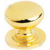 Larvij Мебельная ручка d25 мм полированное золото (L2.1008.025.28) - зображення 1