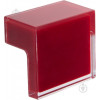 Полипласт Мебельная ручка 0603 24 мм красная (0603TRAS/Red) - зображення 1