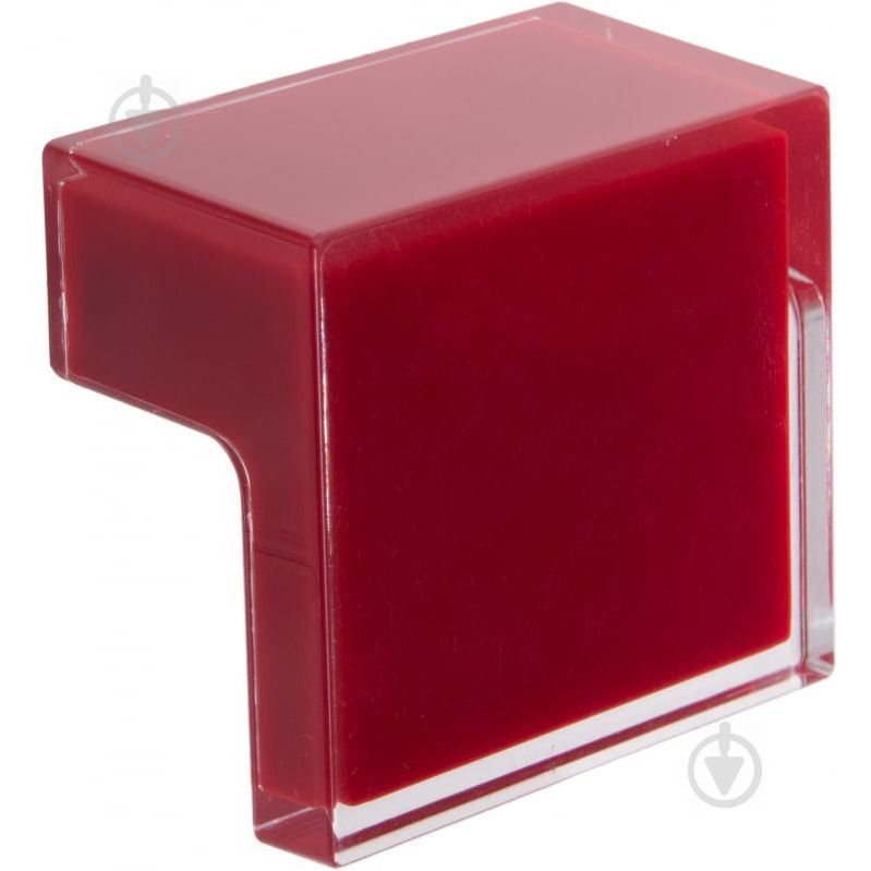 Полипласт Мебельная ручка 0603 24 мм красная (0603TRAS/Red) - зображення 1