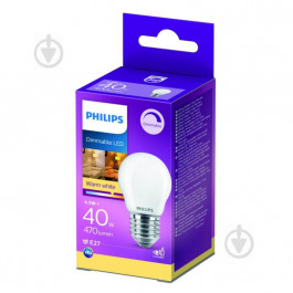 Philips LED FIL DIM P45 4,5W E27 2700K (929002430266)