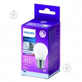 Philips LED FIL DIM P45 4,5W E27 4000K (929002430366)