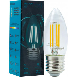 Emilight LED FIL C35 7 Вт E27 4000 К 220 В прозрачная