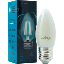 Emilight LED FIL C35 7 Вт E27 4000 К 220 В матовая