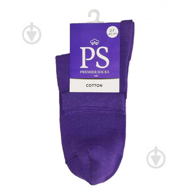 Premier Socks Носки мужские  Элит средние р. 27 фиолетовый 1 пар - зображення 1