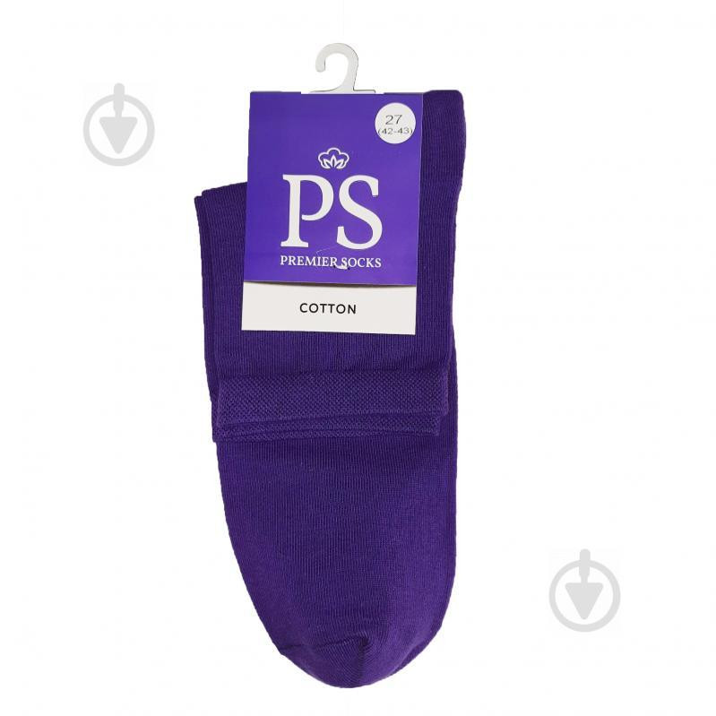 Premier Socks Носки мужские  Элит средние р. 27 темно-фиолетовый 1 пар - зображення 1