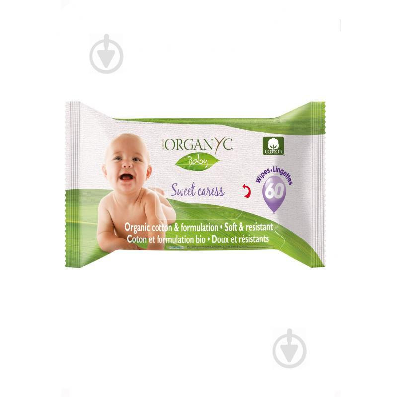 Corman Organyc Детские влажные салфетки Baby wipes 60 шт. (8016867009997) - зображення 1