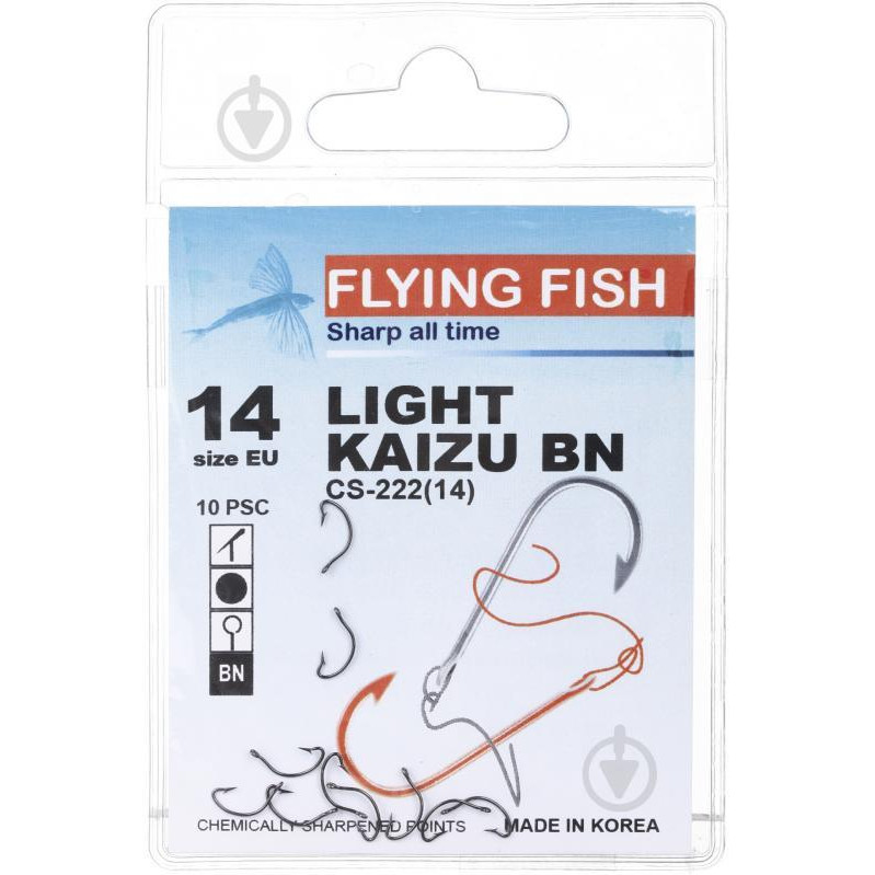 Flying Fish Крючок Kaizu BN №14 10 шт. CS-222(14) - зображення 1