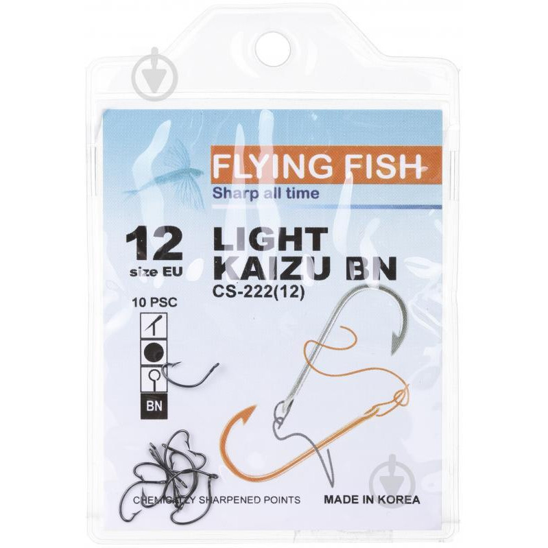 Flying Fish Крючок Kaizu BN №12 10 шт. CS-222(12) - зображення 1