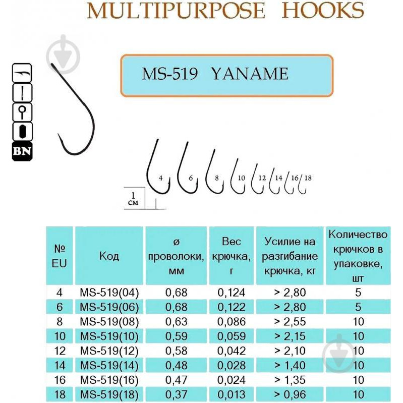 Flying Fish Yaname MS-519 №18 / 10pcs - зображення 1