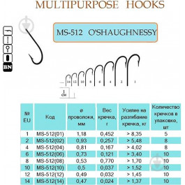 Flying Fish O'Shaughnessy MS-512 №04 / 8pcs