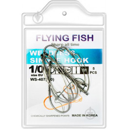 Flying Fish Weedless Single Hook WS-407 / №1/0 / 5pcs