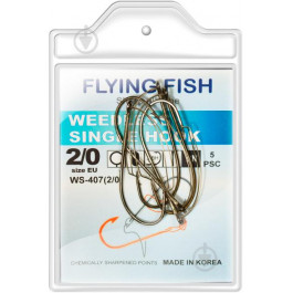 Flying Fish Weedless Single Hook WS-407 / №2/0 / 5pcs
