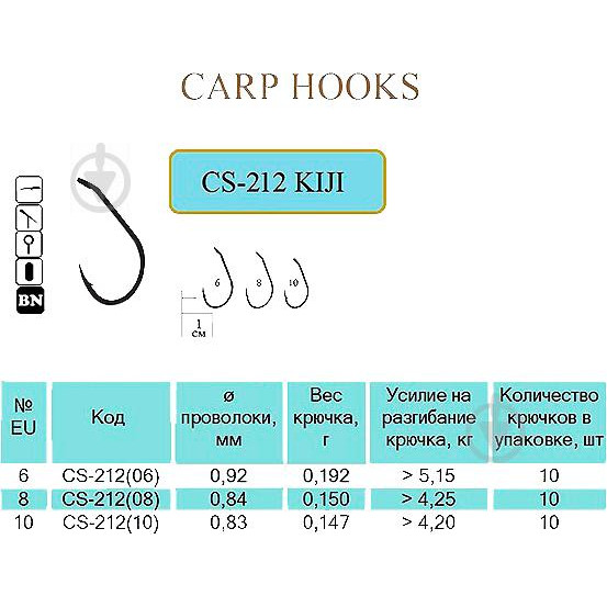 Flying Fish Kiji CS-212 / №08 / 10pcs - зображення 1