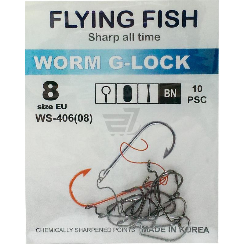 Flying Fish Worm G-Lock №8 (10pcs) - зображення 1