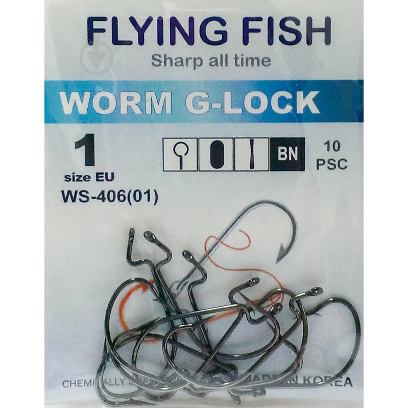 Flying Fish Worm G-Lock №1 (10pcs) - зображення 1