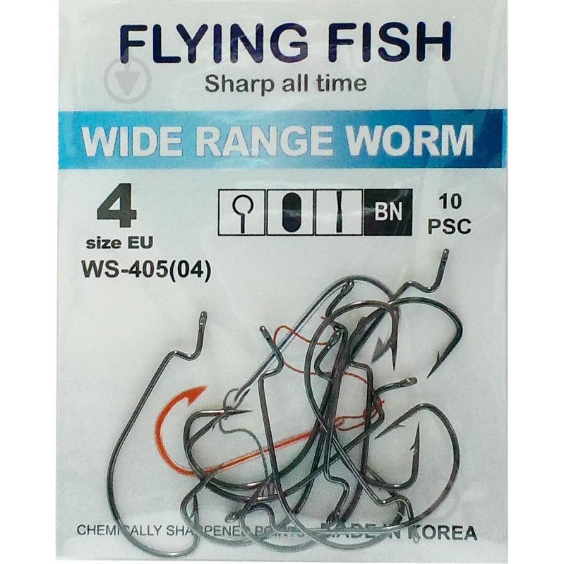 Flying Fish Wide Range Worm №4 (10pcs) - зображення 1