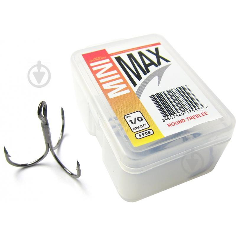 MiniMax Treble Hook SW077 №1/0 (5pcs) - зображення 1