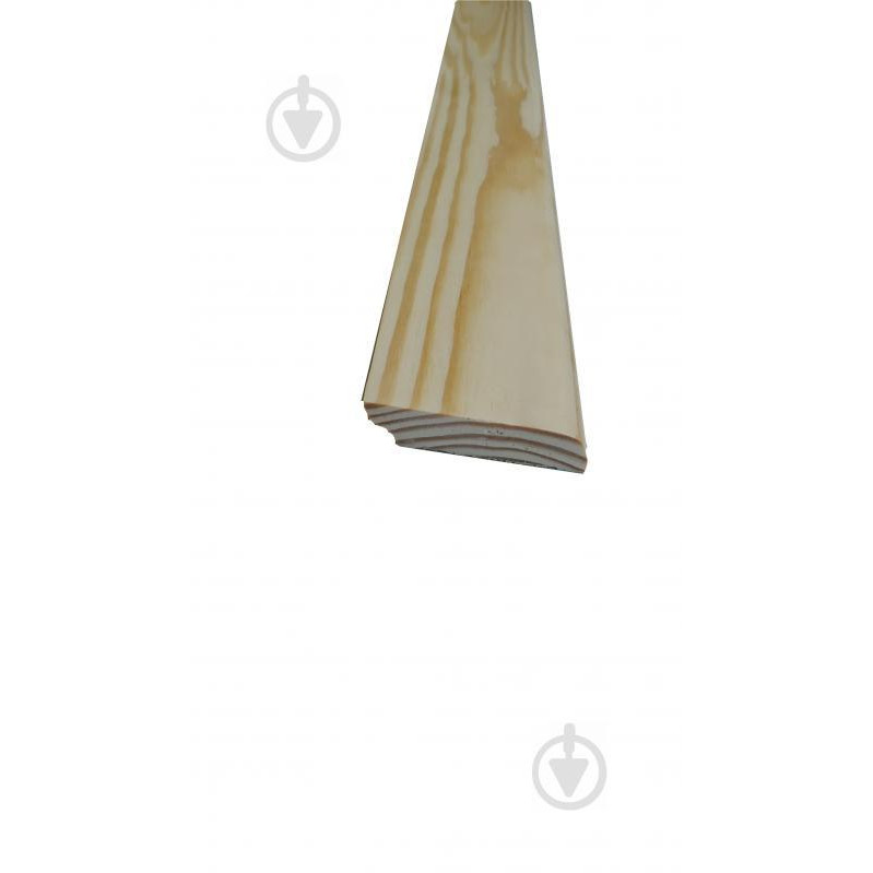 Лісбудінвест Плинтус Евро в/с срощенный сосна 12х60х2200 мм - зображення 1