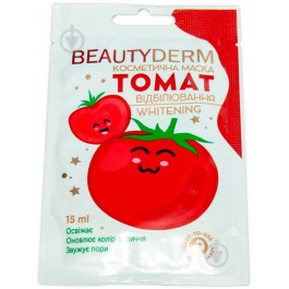 Beauty Derm Маска кремова  томат відбілювання 15мл (4820185221092)