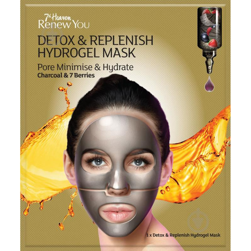 7th Heaven Гидрогелевая маска для лица  Renew You Detox & Replenish Hydrogel Mask, 24 г (83800044580) - зображення 1
