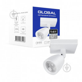Global Светильник светодиодный GSL-01S 4100K 1x4 Вт белый