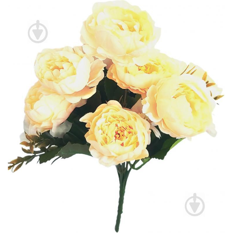  Букет роз пионов искусственных 7609 Цветы от королевы - зображення 1