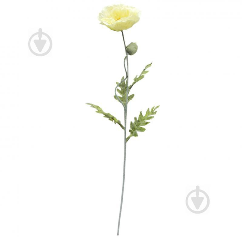 Devilon Цветок искусственный Мак 78 см белый Девилон (5102682630188) - зображення 1