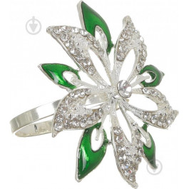 UP! Кольцо для салфеток Diamond Green Flower YQU9166-2