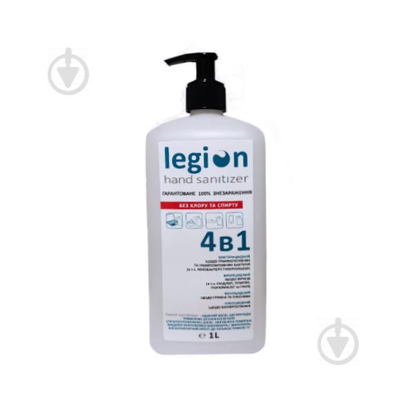 Legion sanitizer Средство дезинфицирующее с дозатором, без спирта (LEGION SANITIZER 1л.) - зображення 1