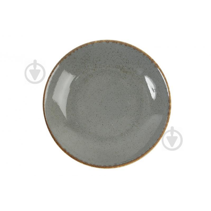 Porland Тарілка для супу SEASONS 21 см темно-сіра (8690947827604) - зображення 1