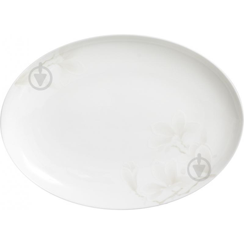 Fiora Блюдо овальное Magnolia 35,5х24 см (YULANHUA14" COUPE OVAL PLATE) - зображення 1