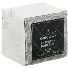 Origami Салфетки столовые Horeca 24х24 см белый 100 шт.