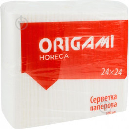 Origami Салфетки столовые Horeca 24х24 см белые 500 шт. (24*24 500)