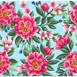Silken Салфетки столовые Цветочные фантазии 33х33 см цветные 16 шт. (4823077402241)