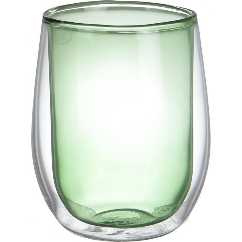 Flamberg Набор стаканов для латте Sparkle Green 300 мл Smart Kitchen - зображення 1