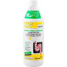 HG Жидкость для прочистки кухонных труб 750 мл (481100161)