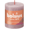 Bolsius Свеча Рустик столбик SHINE 80/68 розовый (8717847148919) - зображення 1