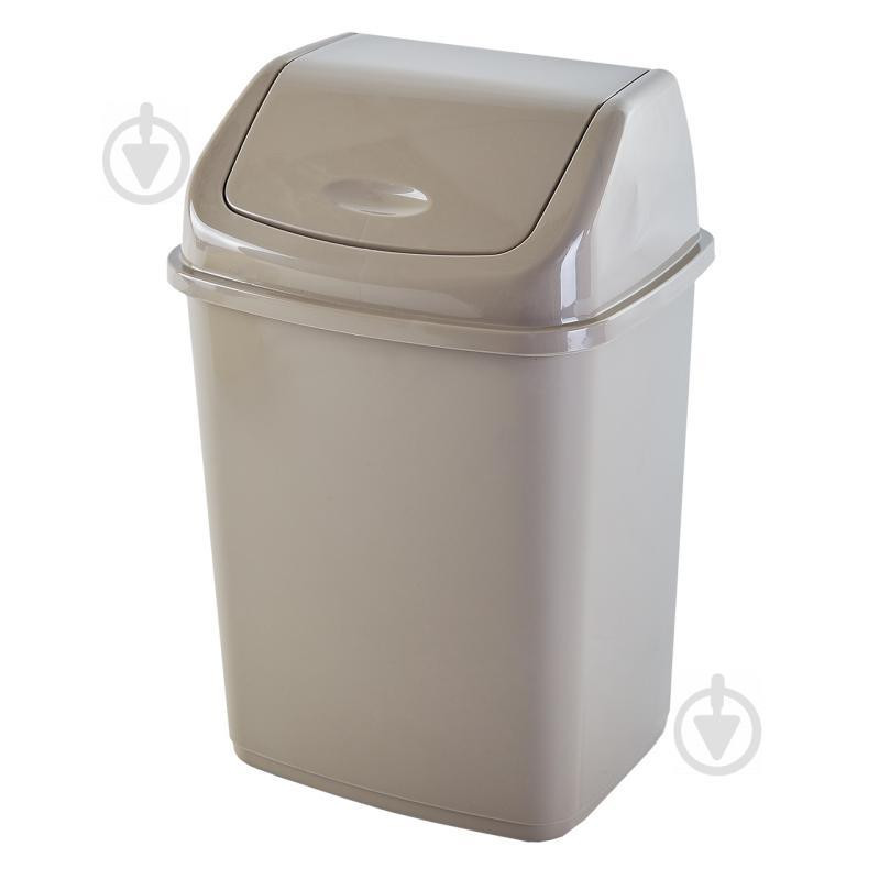 Алеана Ведро для мусора  18,5х15,0х27,5 см 5 л кремовый 122061 (4823052321376) - зображення 1