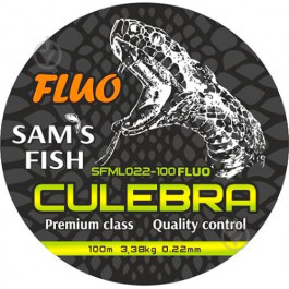   Sam's Fish Culebra Fluo / 0.22mm 100m 3.38kg