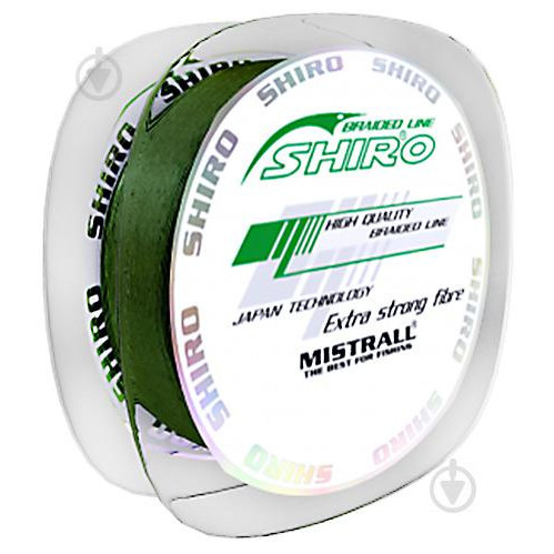 Mistrall Shiro Braided Line / Green / 0.06mm 135m 3.80kg - зображення 1